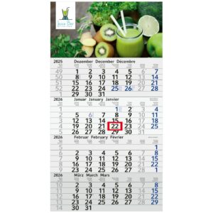 4-Monatskalender Budget 4 Recycling (Einblatt)