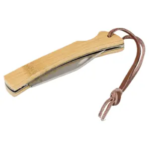 Klappbares Messer aus Edelstahl und Bambus Beckett