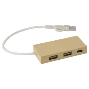 USB-Hub aus Aluminium und recyceltem Papier Paulo