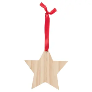 Weihnachtsbaumanhänger aus Holz Caspian