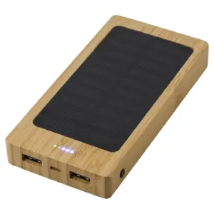 Solar-Powerbank aus Bambus Joan