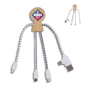 Xoopar Mr. Bio Bamboo Charging Cable