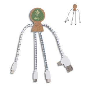 Xoopar Mr. Bio Cork Charging Cable