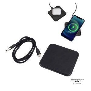 2259 | Xoopar Iné Wireless Fast Charger - Recycled Leather 15W