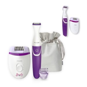 BRP505|Philips Satinelle Kompakt-Epilierer mit Kabel & kabellosem Bikini-Trimmer
