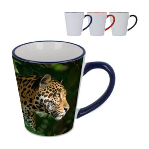 Melbourne Sublimationsbecher farbiger Rand & Henkel 300ml