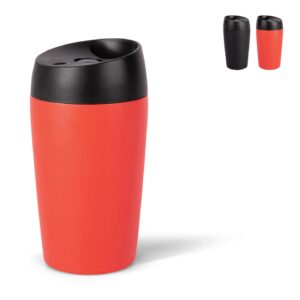 Sagaform Loke Reisebecher mit gummierter Oberfläche 240ml