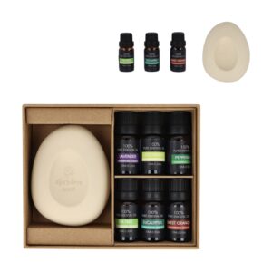 InsideOut Aroma Pebble Geschenkset mit 6 ätherischen Ölen