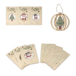 InSideOut Weihnachtsschmuck aus Holz 3er-Set