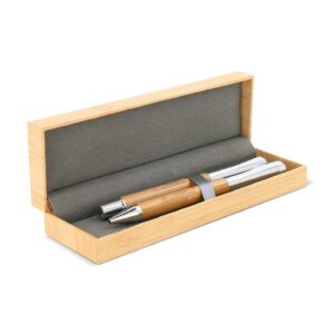 Kugelschreiber und Rollerball Bambus
