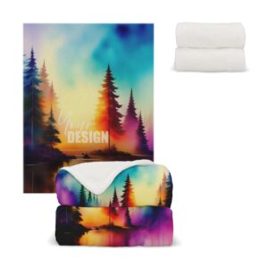 Korallenfleece-Decke Sublimation 130x170 cm 270g/m2