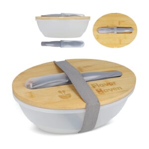 Lunchbox R-PP & Bambus mit Besteck - 1L