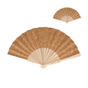 Fächer aus Holz mit Korkgewebe