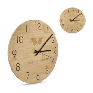 Wanduhr Bambus