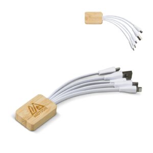 Ladekabel Bambus mit R-PET-Ummantelung