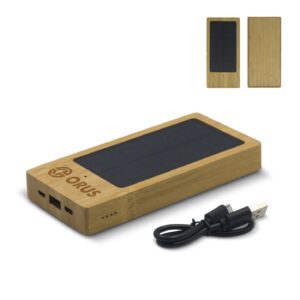 Solar Powerbank Bambus 8000mAh