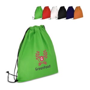 R-PET Kordelzugbeutel aus Non Woven 38 x 42cm 75g/m2