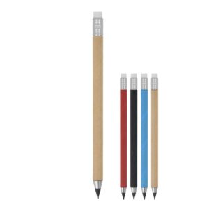 Nachhaltiger Papierstift mit Radiergummi