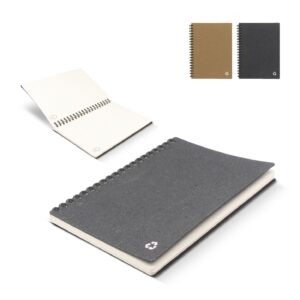 Notizbuch aus recyceltem Leder Midi