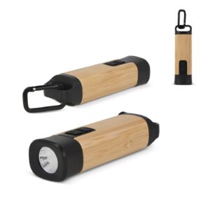 Wiederaufladbare R-ABS & Bamboo Taschenlampe