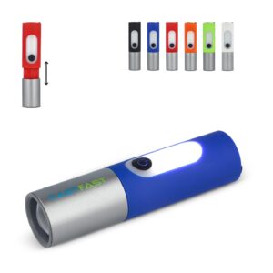 Wiederaufladbare 10-W-LED-Taschenlampe mit Zoomfunktion, 300 lm