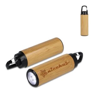 Bambus-Taschenlampe mit Clip