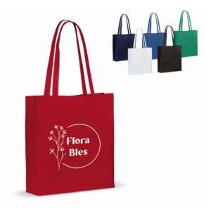 Tasche aus recycelter Baumwolle 140g/m2 38x10x42cm