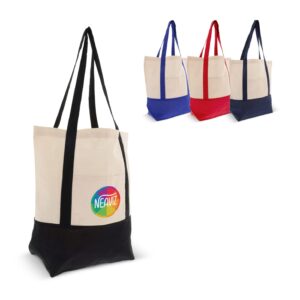 Einkaufstasche aus Baumwolle OEKO-TEX® 140g/m2 40x10x35cm