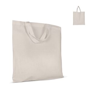 Tragetasche aus Baumwolle OEKO-TEX® 140g/m2 38x42cm kurze Henkel