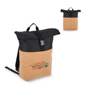 Rolltop-Rucksack Kork & R-PET 18L