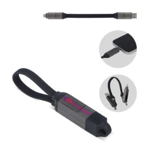 Multifunktionales 4-in-1 Kabel OTG Schlüsselanhänger Größe 60W