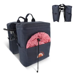 Picknick-Doppel-Fahrradtasche aus R-PET-Material