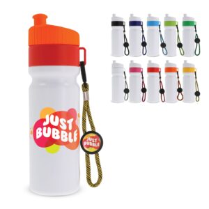 Sportflasche mit Rand und Kordel 750ml
