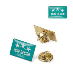 Metall Pin rechteckig 19x13mm